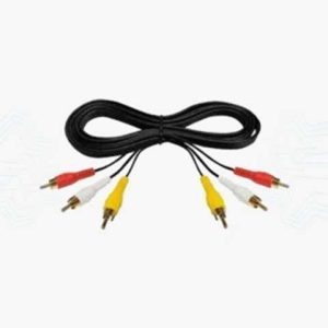 CABLE BS A/V 3RCA A 3RCA 1.80M DORADO