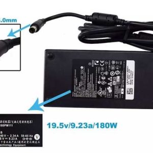 CARGADOR DELL OPTIPLEX ALIENWARE G5 SERIES GAMMING 19.5v/9.23a/180W/ 7.4 x 5.0mm PING AGUJA INSIDE *ORIGINAL*