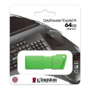 FLASH KINGSTON 64GB KC-U2L64-7LG USB3.2 DT EXODIA M DTXM NEON GREEN