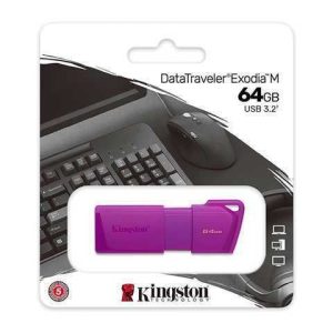 PEN DRIVE KINGSTON KC-U2L64-7LP 64GB USB3.2 DT EXODIA M DTXM NEON PURPLE