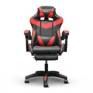 SILLA GAMING ROJO / NEGRO EPICCO AJUSTABLE Y RECLINABLE