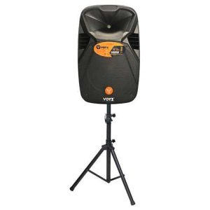 CAJA AMPLIFICADA VOYZ VZ-HL 1500-2000W KIT416 15" KIT PEDESTAL + MICROFONO