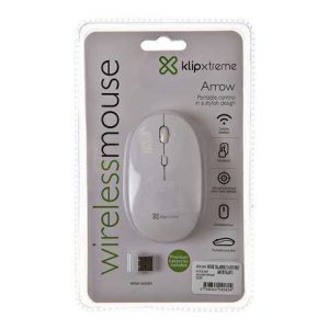 MOUSE KLIPX KMW-335WH ARROW WIRELESS - INALÁMBRICO | 4 BOTONES | 1600DPI | AMBIDIESTRO | BLANCO