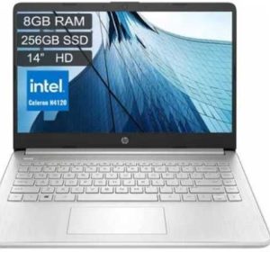 Hp 14-dq0520la Intel Celeron N4120 | 8GB Ram | 256GB SSD | Pantalla 14" HD | FreeDos | Plateado , 5CD336H4QQ