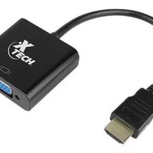 ADAPTADOR HDMI MACHO A VGA HEMBRA + AUDIO 3.5 OUT FUNDA