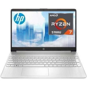 LAPTOP HP 15-EF2525LA AMD RYZEN 7-5700U | 16GB RAM | 512GB SSD | PANTALLA 15.6" HD | FREEDOS | SILVER , 5CD409C0VX