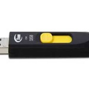 PEN DRIVE TEAMGRUP C141 32GB USB 2.0 NEGRO COM AMARRILLO