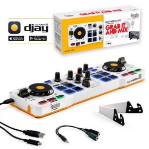 CONTROLADOR HERCULES DJ CONTROL MIX 2 CANALES CELULAR BLUETOOH
