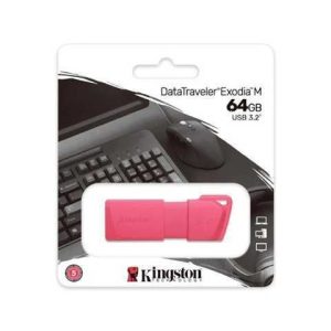 FLASH KINGSTON KC-U2L64-7LN 64GB USB3.2 DT EXODIA M LATAM DTXM NEON PINK