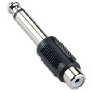 ADAPTADOR RODHE JACK RCA A PLUG 1/4 MONO RD09