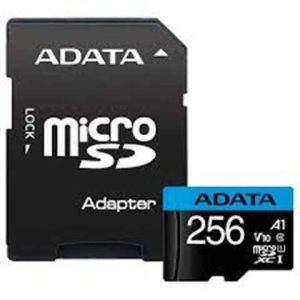 MEMORIA SD ADATA 256GB V10 VIDEO FULL HD/ SPEED UP TO 100MB/S/ CLASE 10/ CON ADAPTADOR SD