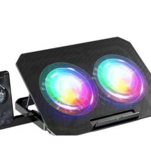 COOLING PAD MEETION SPEEDMIND SMCOS8870 2 VENTILADOR 5 NIVELES 2FAN Y APOYA CELULAR