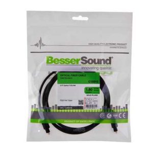 CABLE BS OPTICO 1.80M C PLUGS DORADOS