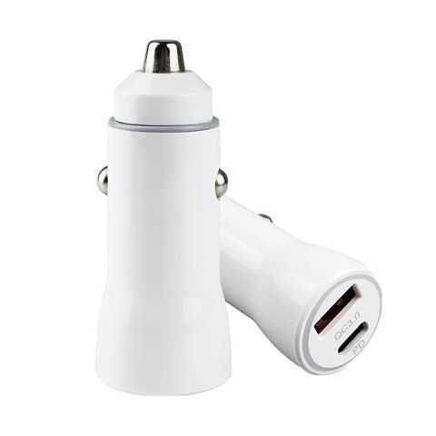 CARGADOR DE CARRO DUAL RAMITECH USB TIPO C 20W