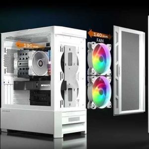 CASE GAMER 8017 RGB 4 VENTILADORES HEL