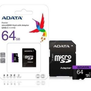 MICROSD ADATA 64GB SDXC CLASE10 CON ADAPTADOR SD