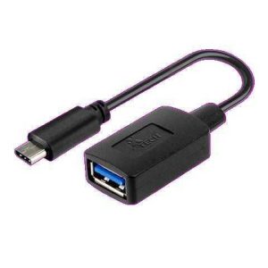 ADAPTADOR TIPO C HEMBRA A USB MACHO NEGRO