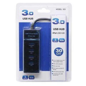 ADAPTADOR HUB 4 PUERTOS USB 3.0 ENTRADA TYPE C