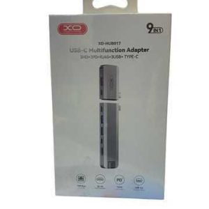 HUB CABLE XO 017 TYPE-C 9-IN-1 MAGNETIC METAL