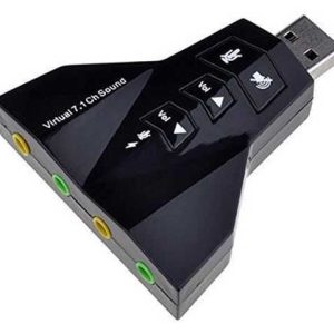 TARJETA DE SONIDO ANERA USB2.0 EXTERNO 7.1/4 ENTRADAS