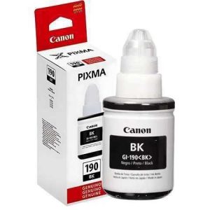 BOTELLA DE TINTA CANON 135ML GI-190BK NEGRO