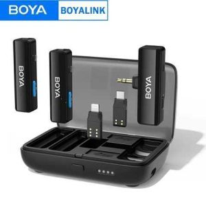 MIC.INAL CORBATERO BOYA BOYALINK 2 WIRELESS (2MIC + 1RECEPTOR) USB 3.5mm/C /IOS + CARGADOR (*)