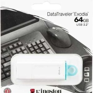 PEN DRIVE KINGSTON KC-U2G64-5R 64GB USB3.2 GEN 1 EXODIA BLANCA