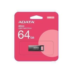 FLASH ADATA 64GB UR340 | USB 3.2 | METALICO | NEGRO