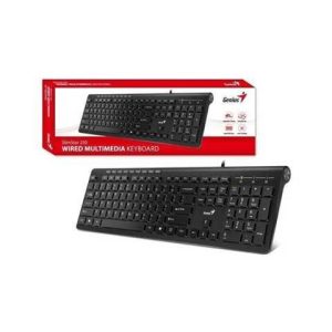 TECLADO GENIUS SLIM STAR 7230 NEGRO | WIRELESS | TECLAS MULTIMEDIA 9 | WIN Y MAC