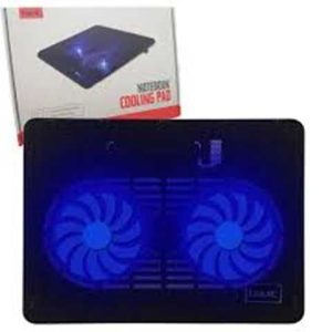 VENTILADOR HAVIT HV-F2035 2 VENTILADORES | 14 - 15.6PULGADAS | DIMENSION 342X250X20MM | FAN TAMAÑO 140X140X15MM | LUZ LED AZUL