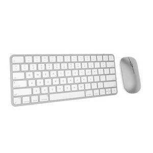 COMBO TECLADO Y MOUSE MEETION IKEY-C210-WH SILVER WHITE RECARGABLE
