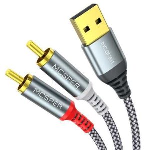 CABLE BS DATOS USB-C A 2RCA AUDIO 1.8M C13596