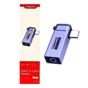 ADAPTADOR CONVERTIDOR TRANYCO TIPO C A 3.5MM