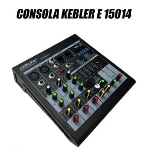 CONSOLA KEBLER 4CH INTERFAZ USB BT 24 EFEC EQUALIZ