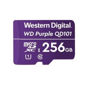 MICROSD WESTERN DIGITAL 256GB SURVEILLANCE CLASS10 PURPLE