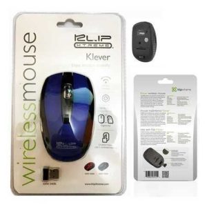 MOUSE KLIPX WIRELESS KMW-340BL 1600DPI 2.4GHZ KLEVER AZUL 6 BOTONES