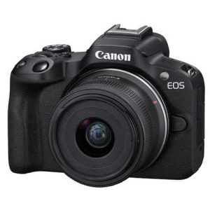 CAMARA CANON EOS R50 18- 45 STM 24.2 MP INCLUYE BATERIA / CARGADOR / LENTE CANON RF-S 18-45 MM F/4