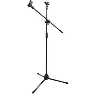 SOPORTE DE PISO BASE TRIPODE PARA MICROFONO ES-200M