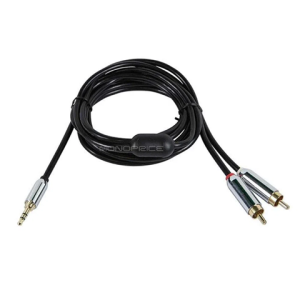 CABLE DE AUDIO DE 3.5 MM A 2 RCA STEREO