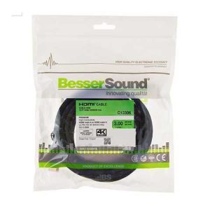 CABLE BS HDMI NEGRO 10.00M 1.4V 1080P 3D OD7.3MM