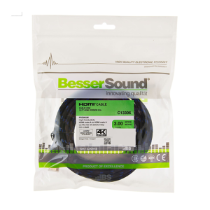 CABLE BS HDMI NEGRO 8M 1.4V 1080P 3D OD7.3MM