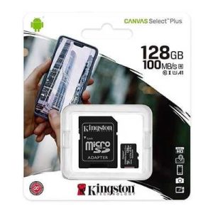 MEMORIA MICRO SD KINGSTON 128GB SDCS2 100MB/S CLASS 10 CANVA
