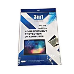 KIT 3 EN 1 PROTECTORES : TECLADO, PANTALLA, TAPA TRASERA. 15.6