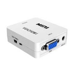 Convertidor de VGA a HDMI color blanco