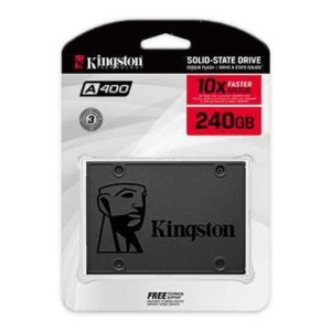 DISCO SOLIDO SSD KINGSTON 240GB A400 SATA III 2.5IN PC O NOTEBOOK / LECTURA 500MB/S / ESCRITURA 450MB/S
