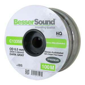 CABLE BS DE AUDIO MICROFONO ST 22GA GRISS METROS